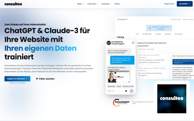 Webdesign Mannheim KI Chatbot